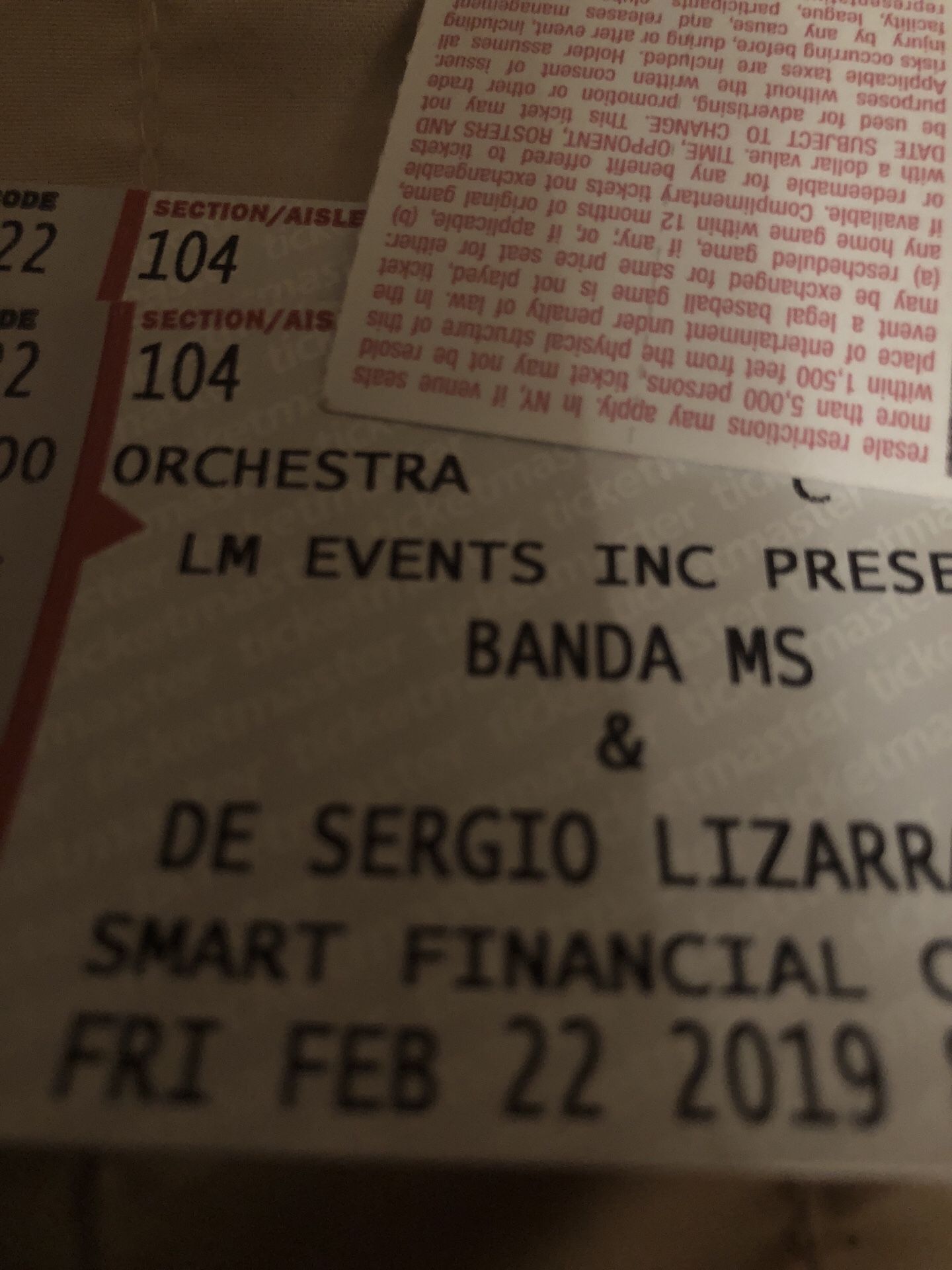 Banda Ms for Friday February 22