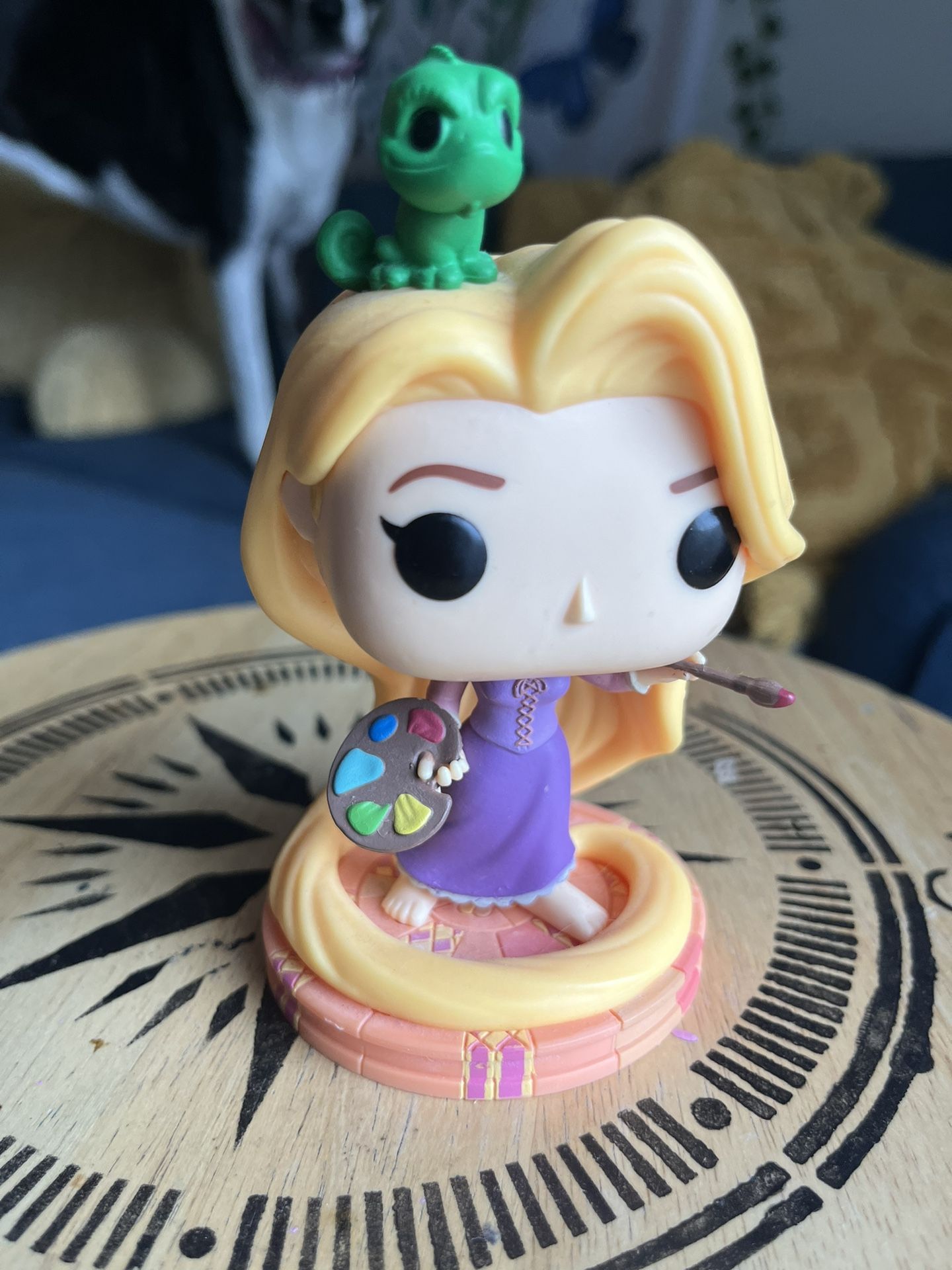 Painting Rapunzel And Pascal Funko Pop Figure