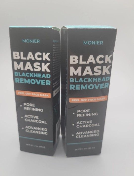MONIER Blackhead Remover Mask Charcoal PeelOff Face Mask Deep Pore Cleansing 2PK