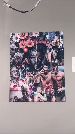 Lil Peep & XXXTentacion canvas wall art (18x14)