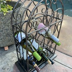 Cast Iron Wine Holder 