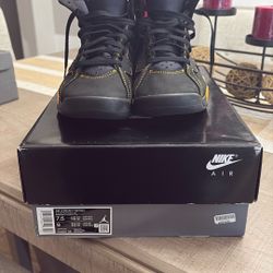 Air Jordan 7 Retro, Red Orange And Black :size 7.5