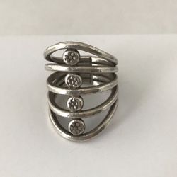 Layered Ring 92.5 Sterling Silver Size 8