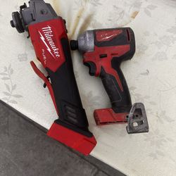 Milwaukee Grinder And Drill