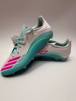 adidas F50 League Messi Firm GroundMulti Ground Soccer White Cleats Mens Sz 10.5