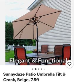New outdoor patio umbrella