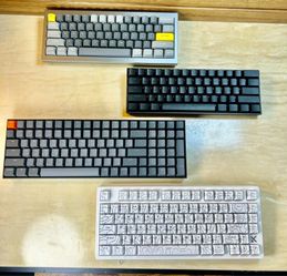 Lot of 4 Mechanical Gaming Keyboards Keychron Q4 K4 V2 MCHOSE Jet 75 Ace 60 HE