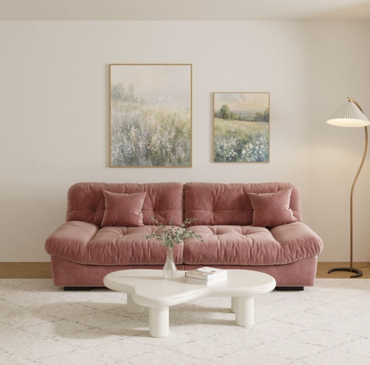 Pink Modular Sofa