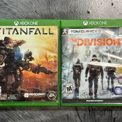 LOT OF 2 - Titanfall by Respawn Entertainment and Tom Clancy's The Division by Ubisoft.