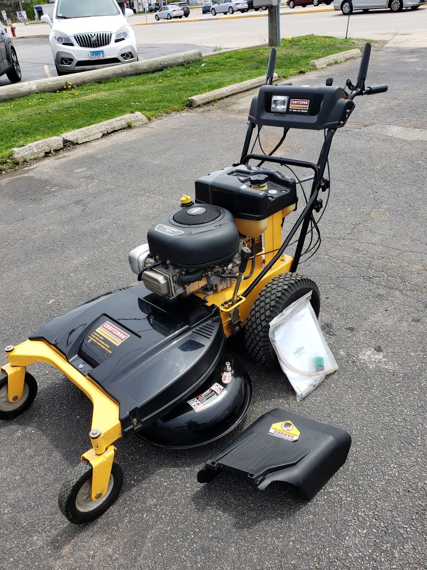 30" craftsman walk behind mower electric start. Like new!