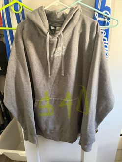Nike air gray with blue writing size 3 XL asking $40 Nike air gray with blue writing size 3 XL asking $40