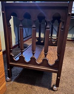 Wooden Bar Cart
