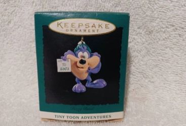 Vintage Looney tunes handcrafted tiny toon Dizzy Devil Christmas ornament