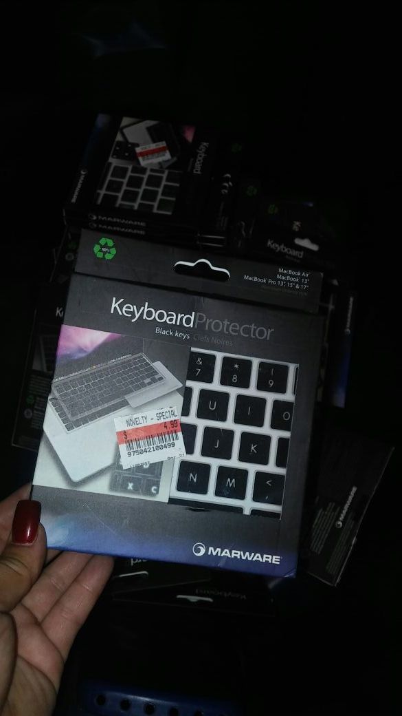 27 of them keyboard protectors