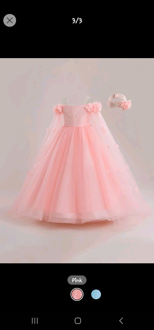 Rose Gold Dress 11-12yrs