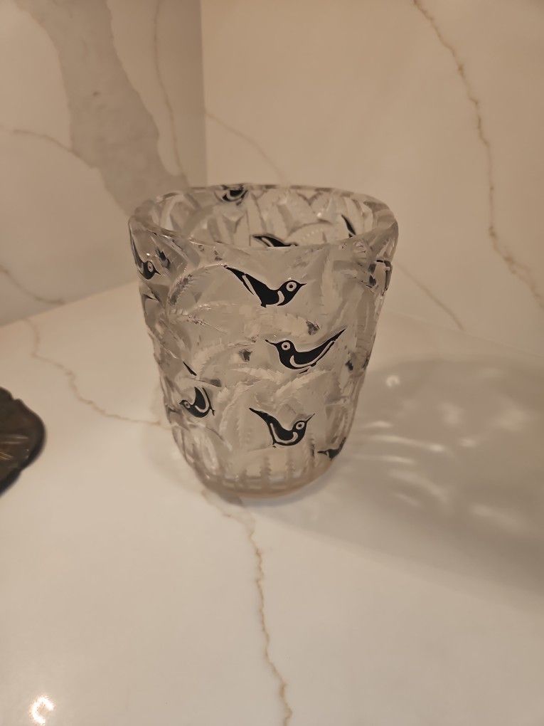 Borneo glass vase by René Lalique, 1930s