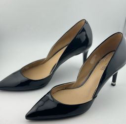 Michael Kors Black Heels With Gold Trim Size 7M