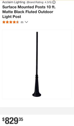 Acclaim Lighting Surface Mounted Posts 10 ft.