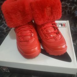 Red FILA Customs Cherry Red