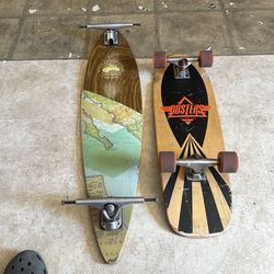 2 long skateboards 🛹