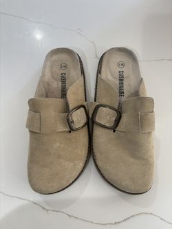 Beige Clog Shoes 