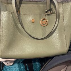 MK Large Tote Bag Olive 