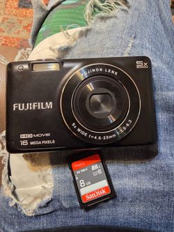 Fujifilm FinePix JX Series JX650 16MP Digital Camera - Untested w Battery + 8gb SD Card