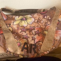 LeSportSac Large Grafitti Sable Shoulder Bag Leather
