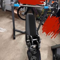 Fitness Gear Bench Set With Weights And Bar