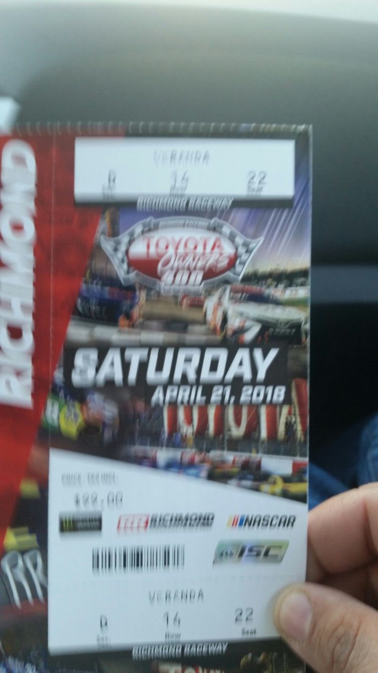 RIR race tickets tomorrow night