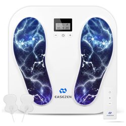 Foot Massager for Neuropathy, Rechargeable TENS EMS Foot Stimulator with 10 Modes 20 Intensities, Feet Circulation Stimulator for Neuropathy, Plantar 