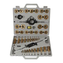 PITTSBURGH Titanium Nitride-Coated Alloy Steel Metric Tap and Die Set, 45-Piece
Add to List

This item has an average rating of 4.5 stars from 1099 re