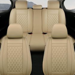 Leather Car Seat Covers – Full Set, Universal Fit 5-Seats