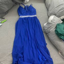blue prom dress 