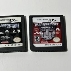 TESTED Nintendo DS Transformers games Autobots & Revenge of the Fallen Autobots