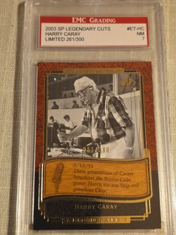 "Etched in Time" Harry Caray 2003 SP LEGENDARY CUTS
