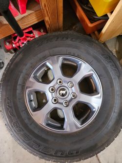 Ford Bronco OEM Wheels with Bridgestone Dueler A/T Tires