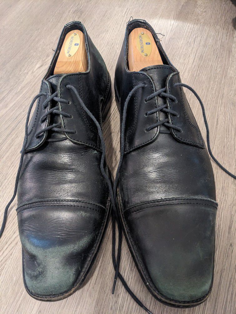 Men's Black Dress Shoes - Size 9.5 European 
