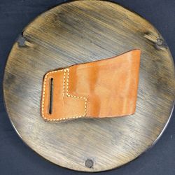 Yaqui 456 Holster For S&W 9mm Davis Leather Company, Firing Grip From Draw!