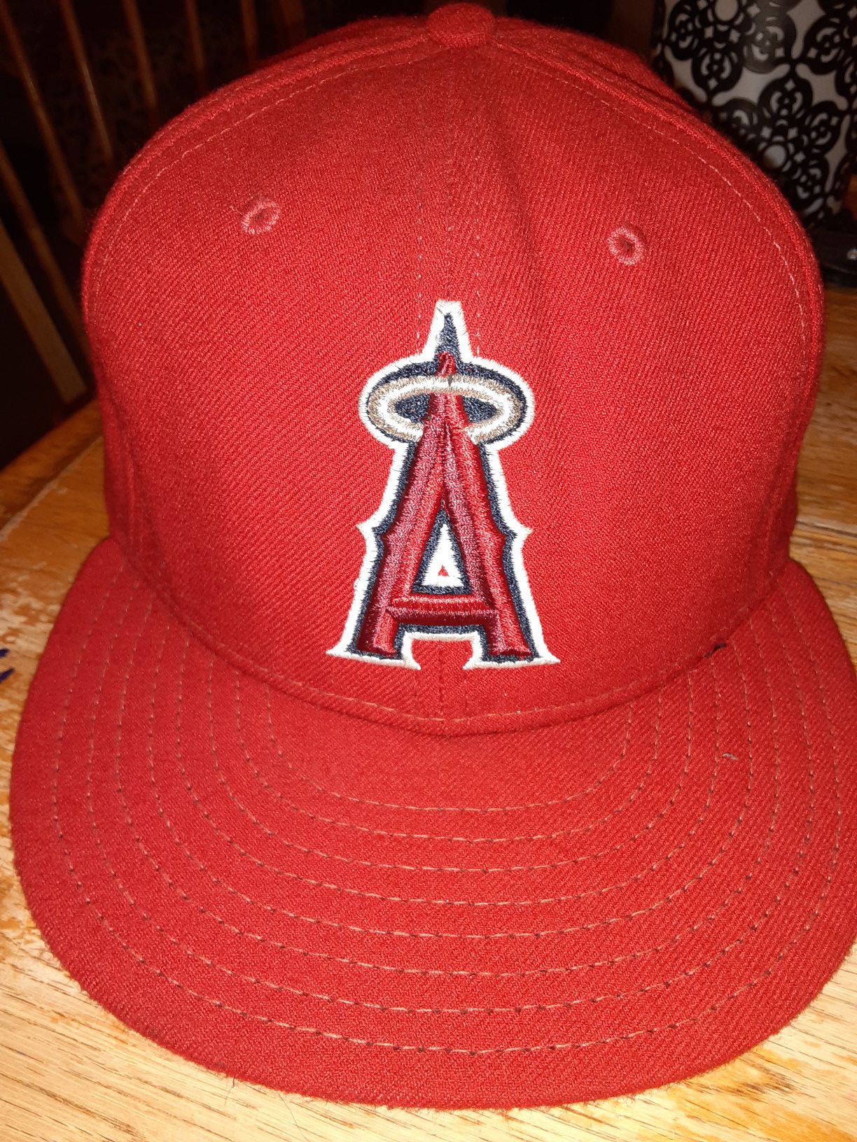 Los Angeles Angels New Era fitted hat size 7 and 5/8