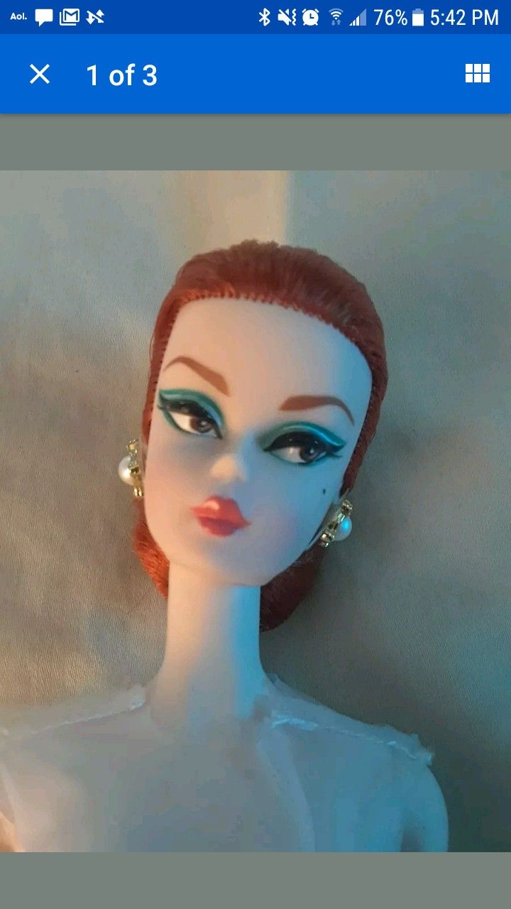SILKSTONE BARBIE REDHEAD DOLL NUDE MINT
