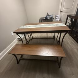 Dinning Table With 2 Bench 