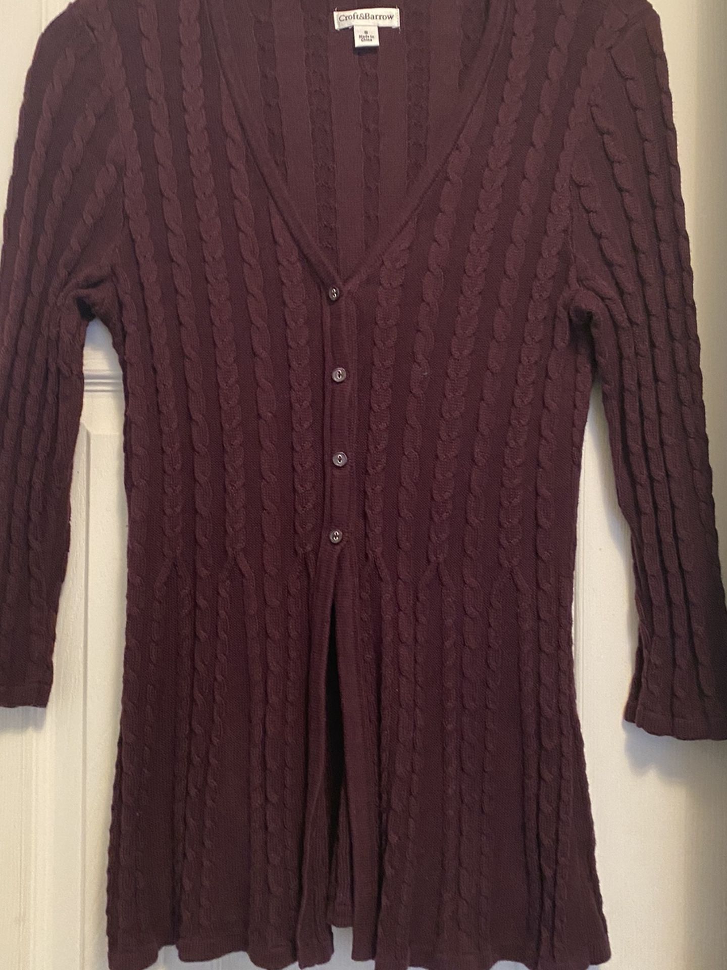 Ladies Cardigan By Croft&Barrow Size S