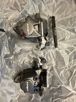 TRP HY/RD Hydraulic Mechanical Disc Brake Calipers Pair + 140/160mm Adapters