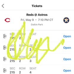 Astros Ticket 