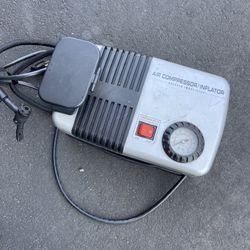 Sharper Image Home Air Compressor And Inflator For Tires Air Mattress Balls