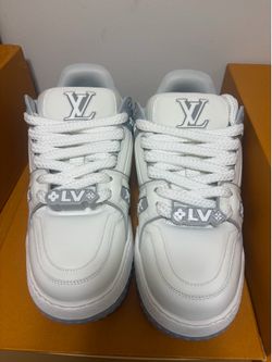Louis Vuitton LV Trainer Maxi sneakers in a white and gray colorway