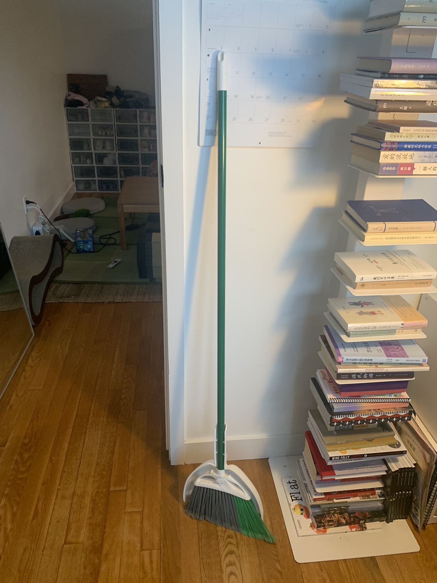 Libman Precision Angle Broom w/ Snap-on Dustpan
