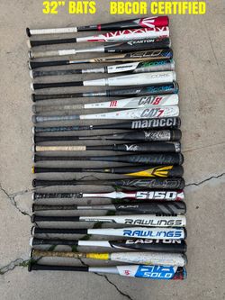 Baseball Bats 32” BBCOR Bats $50 Each Firm Have More Equipment Available
