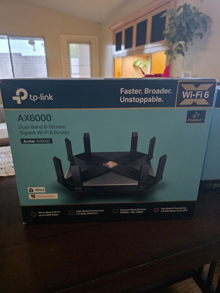 TP-Link AX6000 WiFi 6 Router(Archer AX6000) -802.11ax Wireless 8-Stream Gaming Router